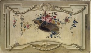 Sovrapposizione della porta: cesto di fiori, tra il 1769 e il 1789 da Unknown artist