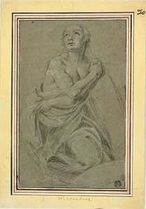 Nudo femminile inginocchiato