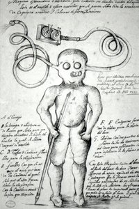 Disegno raffigurante un uomo vestito in abito. Perù da Unknown artist