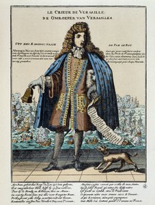 Stampa satirica olandese contro Luigi XIV: Battaglia di La Hougue o la flotta francese, armata per restaurare Giacomo II e comandata da Anne Hilarion di Costentin (Cotentin), conte di Tourville (1642-1701), fu sconfitta e in parte distrutta il 29 maggio 16 da Unknown artist