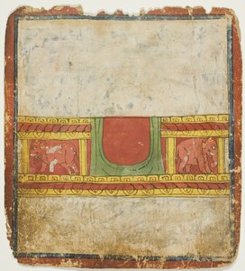 Trono di elefanti, da un set di carte di iniziazione (Tsakali) da Unknown artist