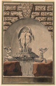 Elevazione di una fontana da Unknown artist