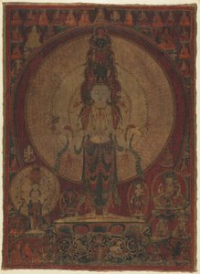 Bodhisattva della Compassione con undici teste e mille braccia (Avalokiteshvara) da Unknown artist