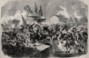 Episodio nella battaglia di Palestro, 31 maggio da Unknown artist