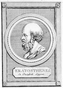 Eratostene (275 a.C. - 195 a.C.) matematico, astronomo, geografo e poeta. Ritratto da 
