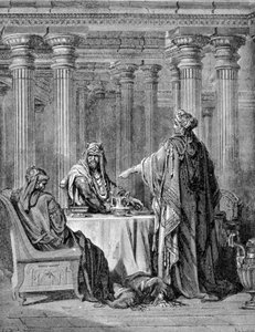 Libro di Ester. Incisione del XIX secolo. da Unknown artist