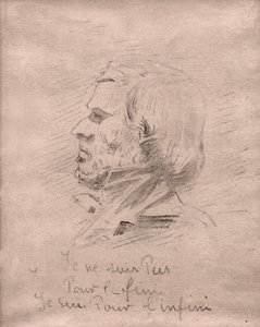 Eugène Delacroix. (disegno, circa 1850) da Unknown artist
