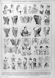 Evoluzione del corsetto e della lingerie femminile nel tempo da Unknown artist