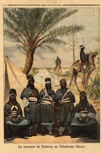 Esposizione della carovana dei Tuareg al velodromo invernale. da Unknown artist