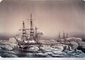 Spedizioni in Antartide (polo sud): la nave "Astrolabe" (nuovo nome della "Shell") di Jules Dumont d