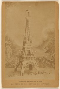 Esposizione universale del 1889. La torre alta 300 metri. da Unknown artist