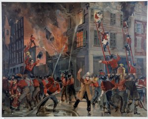 Incendio e pompieri a New York