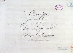 Prima pagina della partitura musicale dell