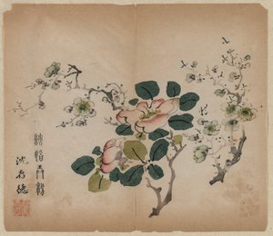 Prunus in fiore da Unknown artist