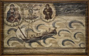 Ex voto marinaio, offerta popolare come pegno di devozione e gratitudine del marinaio sopravvissuto ai pericoli del mare proveniente dalla Chiesa del Carmine, Torre del Greco, vicino a Napoli da Unknown artist