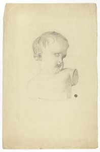 Frammento di busto di bambino da Unknown artist