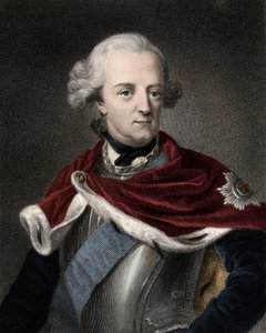 Federico II di Prussia (1712-1786) - Federico II il Grande 1712-1786 - incisione - 19° secolo