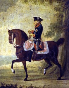 Federico il Grande, Re di Prussia (1712 - 1786). In basso sulla cornice del dipinto è scritto 