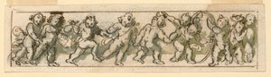 Fregio con bambini che giocano da Unknown artist