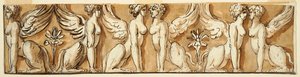 Fregio con sfingi da Unknown artist