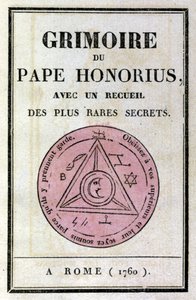 Frontespizio del grimorio di Papa Onorio usato per evocare demoni