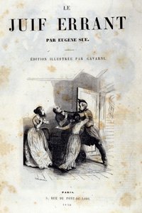 Frontespizio del romanzo di Eugène Sue: L