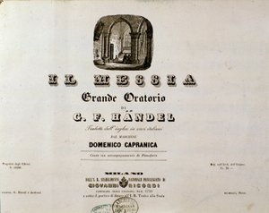 Frontespizio della partitura 