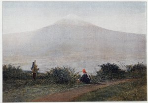 Fujiama, vulcano del Giappone - fotografia, fine XIX secolo