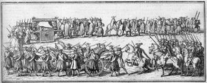Funerale di un Papa nel XVIII secolo: il corteo funebre da Unknown artist