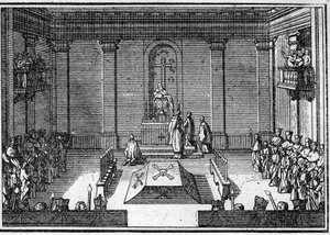 Funerale di un papa nel XVIII secolo: la cerimonia delle esequie da Unknown artist