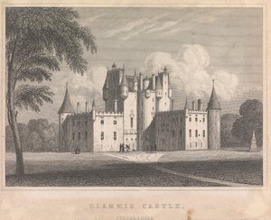 Castello di Glammis, Forfarshire; pagina 9 (Volume Due) da Unknown artist
