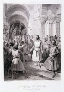 Goffredo di Buglione eletto re di Gerusalemme il 23 luglio da Unknown artist