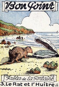 Buon punto illustrato dalla favola di Jean de La Fontaine 