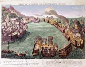 Grande assedio di Gibilterra 1779-1783 (incisione) da Unknown artist