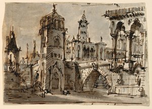 Gruppo di edifici da Unknown artist