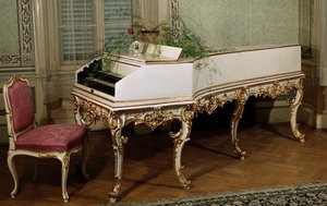 Clavicembalo del compositore austriaco Wolfgang Amadeus Mozart