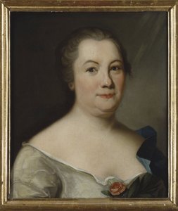 Hedvig Charlotta Nordenflycht, poetessa svedese - Ritratto della poetessa Hedvig Charlotta Nordenflycht (1718-1763) da Unknown artist
