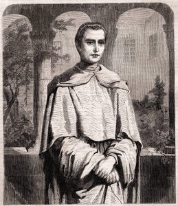 Henri Lacordaire. Prete e domenicano francese 1802-1861. da Unknown artist
