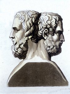 Erodoto (484 a.C. - 425 a.C.), storico greco e Tucidide (ca. 465 a.C. - 395 a.C.), storico greco