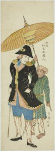 Hollander in abiti del XVIII secolo 新彫紅毛本国人 (Shincho koumou hongo kujin) da Unknown artist
