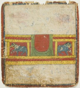 Trono di cavalli, da un set di carte di iniziazione (Tsakali) da Unknown artist