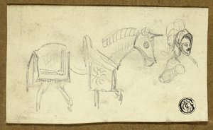 Cavallo e uomo in armatura