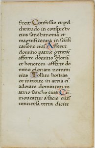 Foglio di manoscritto miniato da Unknown artist