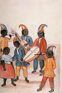 Danza indiana, dal libro "Trujillo del Peru" o "Codice Martínez Compañón", di Baltazar Martinez Compañón y Bujanda, vescovo di Trujillo (1782-1785)