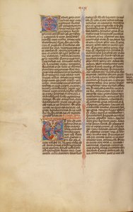 Iniziale E: La visione di Ezechiele del Tetramorfo
