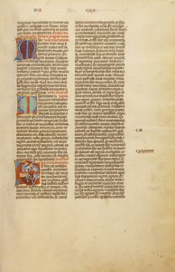 Iniziale E: Due cavalieri in lotta da Unknown artist