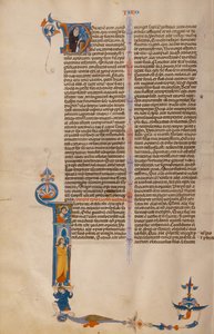 Iniziale I: San Giacomo con Cristo in alto da Unknown artist
