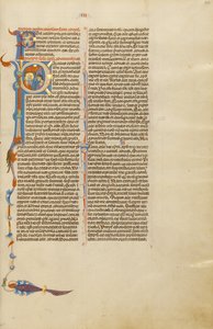 P iniziale: San Paolo consegna una lettera a un messaggero da Unknown artist