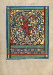 D iniziale: San Michele e il drago da Unknown artist