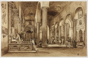 Interno di una cattedrale nell